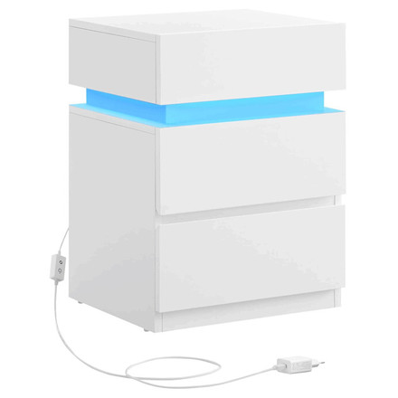 Noční stolek Autronic 40x35x55cm, mdf, bílá, ANT-E1163 WT