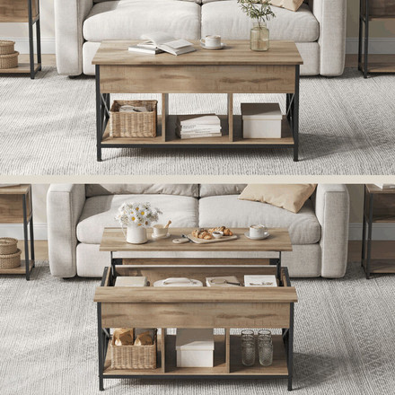 Konferenční stolek Autronic 100x60x48cm, mdf, dub, AKF-E1250 OLW1 (2)