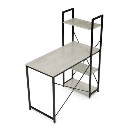 Pracovní stůl Autronic 100x48cm, mdf, bělený dub, GD-512 WT (4)