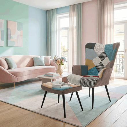 Relaxační křeslo Autronic vícebarevná, sametová látka, AK-303 PW2 (1)