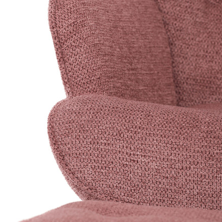 Relaxační křeslo Autronic růžová, sametová látka, AK-303 PINK2 (9)