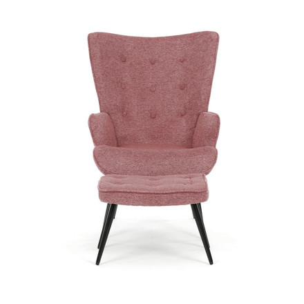 Relaxační křeslo Autronic růžová, sametová látka, AK-303 PINK2 (2)