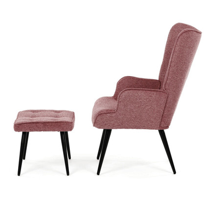 Relaxační křeslo Autronic růžová, sametová látka, AK-303 PINK2 (3)