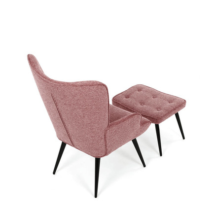 Relaxační křeslo Autronic růžová, sametová látka, AK-303 PINK2 (6)