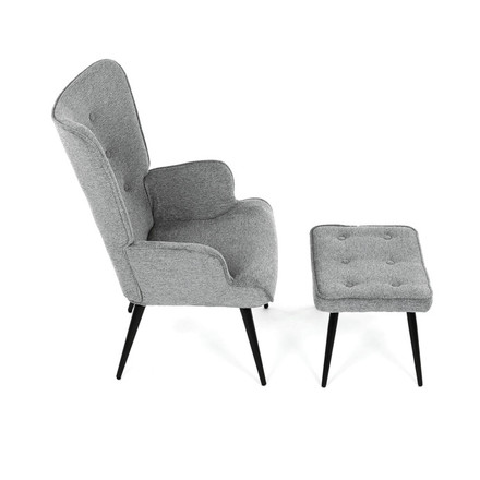 Relaxační křeslo Autronic šedá, sametová látka, AK-303 GREY2 (7)