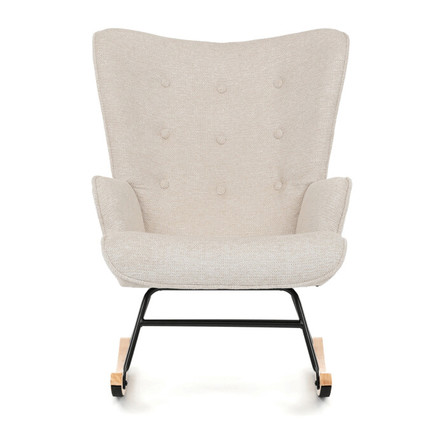 Houpací křeslo Autronic béžová, látka, AK-373 CRM2 (2)