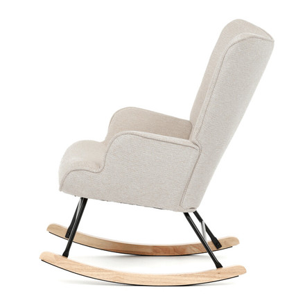 Houpací křeslo Autronic béžová, látka, AK-373 CRM2 (3)