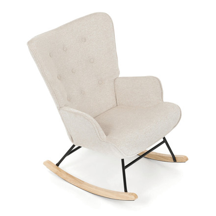 Houpací křeslo Autronic béžová, látka, AK-373 CRM2 (8)