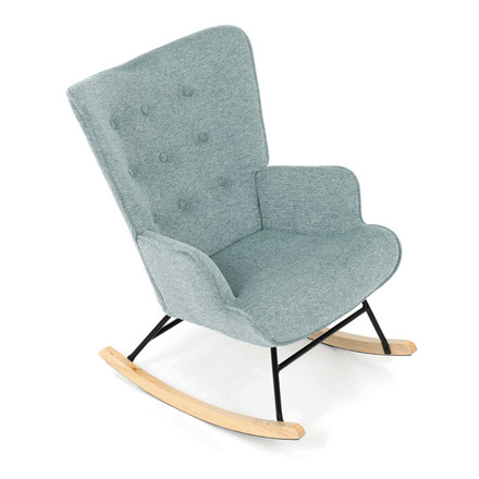 Houpací křeslo Autronic modrá, látka, AK-373 BLUE2 (8)