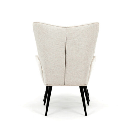 Relaxační křeslo Autronic béžová, sametová látka, AK-303 CRM2 (5)