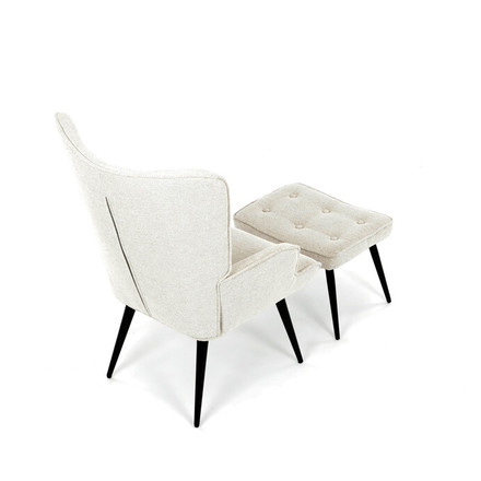 Relaxační křeslo Autronic béžová, sametová látka, AK-303 CRM2 (7)