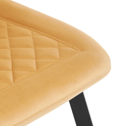 Moderní jídelní židle Autronic žlutá, sametová látka, DCL-973 YEL4 (11)