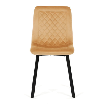 Moderní jídelní židle Autronic žlutá, sametová látka, DCL-973 YEL4 (2)