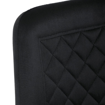 Moderní jídelní židle Autronic černá, sametová látka, DCL-973 BK4 (10)