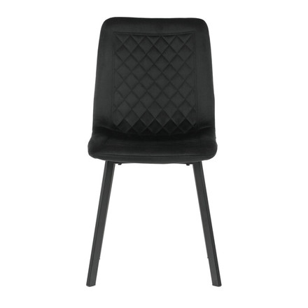 Moderní jídelní židle Autronic černá, sametová látka, DCL-973 BK4 (2)