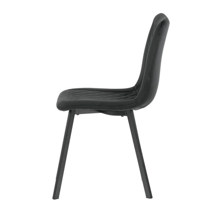 Moderní jídelní židle Autronic černá, sametová látka, DCL-973 BK4 (3)