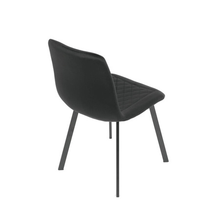 Moderní jídelní židle Autronic černá, sametová látka, DCL-973 BK4 (6)