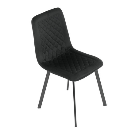 Moderní jídelní židle Autronic černá, sametová látka, DCL-973 BK4 (8)