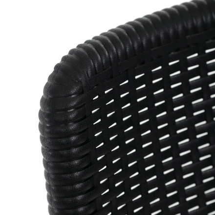 Zahradní židle Autronic kov, plast, černá, AZC-H1021 BK (10)