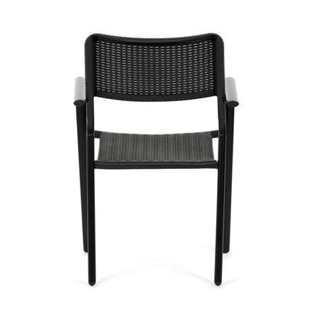 Zahradní židle Autronic kov, plast, černá, AZC-H1021 BK (4)