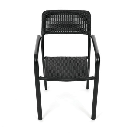 Zahradní židle Autronic kov, plast, černá, AZC-H1021 BK (5)