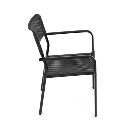 Zahradní židle Autronic kov, plast, černá, AZC-H1021 BK (7)