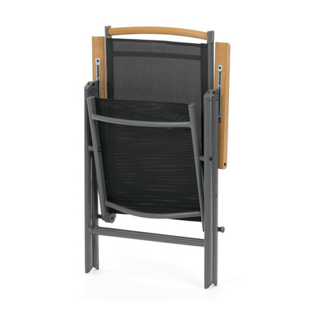 Zahradní židle Autronic hliník, síťovina, šedá, AZC-W1408 GREY (11)