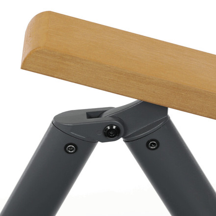 Zahradní židle Autronic hliník, síťovina, šedá, AZC-W1408 GREY (18)