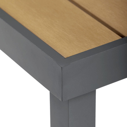 Zahradní stůl Autronic 190x90cm, hliník, polywood, šedá, AZT-W1408 GREY (6)