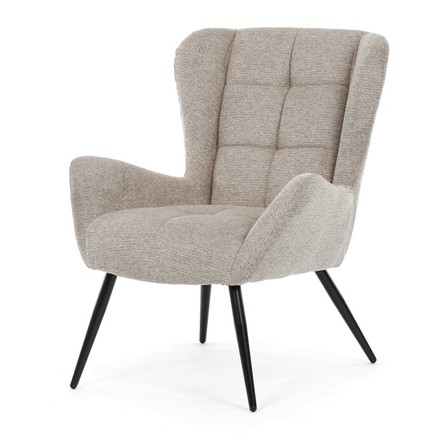 Křeslo Autronic ušák, hnědá, látka, AK-H9206 COF2