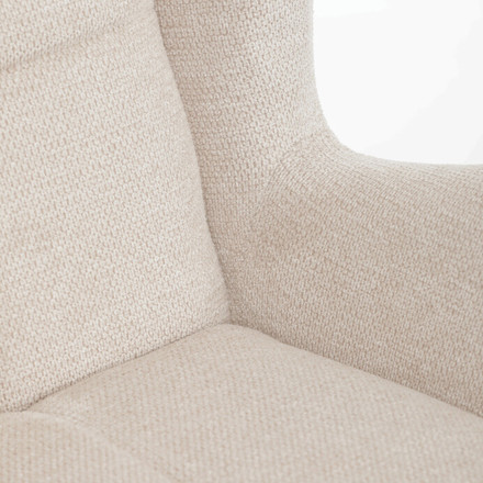 Křeslo Autronic ušák, béžová, látka, AK-H9206 CRM2 (9)