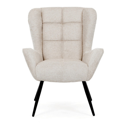 Křeslo Autronic ušák, béžová, látka, AK-H9206 CRM2 (2)