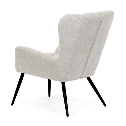 Křeslo Autronic ušák, béžová, látka, AK-H9206 CRM2 (4)