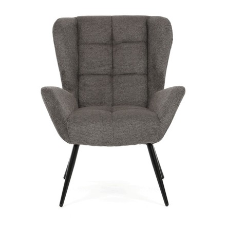 Křeslo Autronic ušák, šedá, látka, AK-H9206 GREY2 (2)