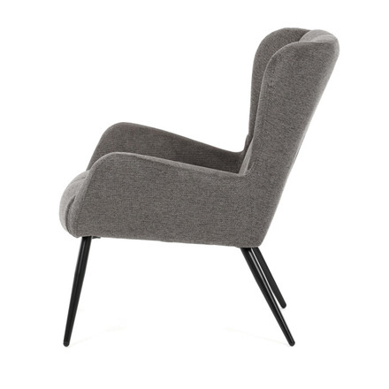 Křeslo Autronic ušák, šedá, látka, AK-H9206 GREY2 (3)