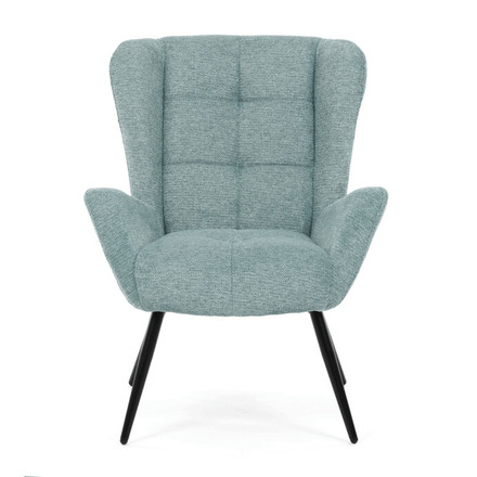 Křeslo Autronic ušák, modrá, látka, AK-H9206 BLUE2 (2)