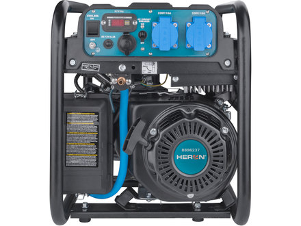 Elektrocentrála Heron 8896237 digitální invertorová (benzín/LPG/NG), 7,5HP/4kW (1)