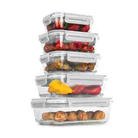 Dóza na potraviny s víkem Berlingerhaus BH-8937 skleněná sada 5 ks Sahara Collection