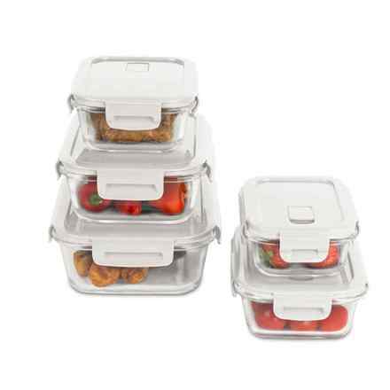 Dóza na potraviny s víkem Berlingerhaus BH-8937 skleněná sada 5 ks Sahara Collection (1)