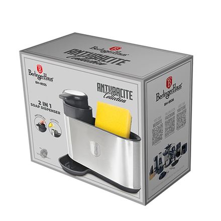 Dávkovač mycího prostředku Berlingerhaus BH-8935 2 v 1 Anthracite Collection (1)