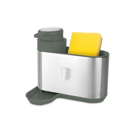 Dávkovač mycího prostředku Berlingerhaus BH-8933 2 v 1 Matte Green Collection (2)