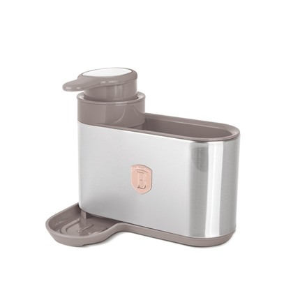 Dávkovač mycího prostředku Berlingerhaus BH-8930 2 v 1 Taupe Collection (2)