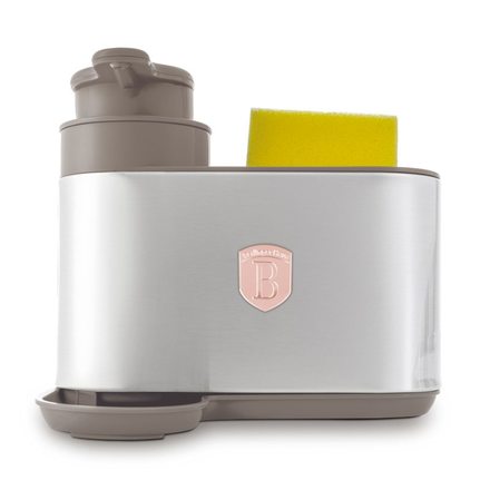 Dávkovač mycího prostředku Berlingerhaus BH-8930 2 v 1 Taupe Collection (4)