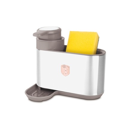 Dávkovač mycího prostředku Berlingerhaus BH-8930 2 v 1 Taupe Collection (6)