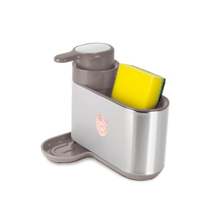 Dávkovač mycího prostředku Berlingerhaus BH-8930 2 v 1 Taupe Collection (7)