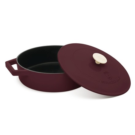 Pánev hluboká se smaltovaným povrchem a poklicí Berlingerhaus BH-6263 26 cm litinová Leonardo Collection (1)