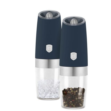 Mlýnek na pepř a sůl Berlingerhaus BH-9572 s gravitačním mechanismem sada 2 ks Deep Sea Collection (1)