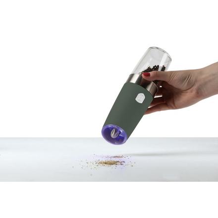 Mlýnek na pepř a sůl Berlingerhaus BH-9570 s gravitačním mechanismem sada 2 ks Matte Green Collection (2)