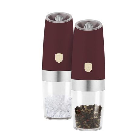 Mlýnek na pepř a sůl Berlingerhaus BH-9541 s gravitačním mechanismem sada 2 ks Leonardo Collection (2)