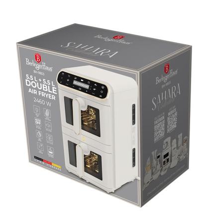 Horkovzdušná fritéza Berlingerhaus BH-9803 dvoukošová 5,5 + 5,5 l Sahara Collection (5)